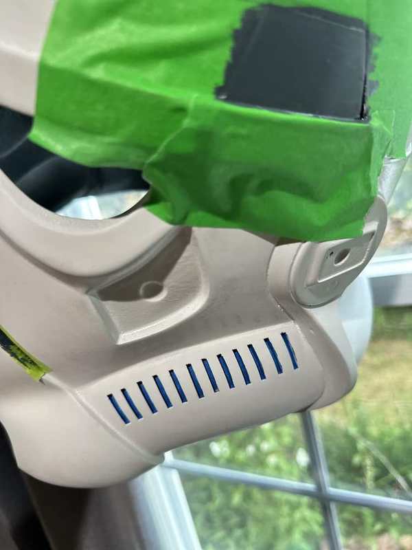 Stormtrooper helmet masked for gray side details
